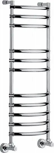 Margaroli Luna 434 Полотенцесушитель водяной для ГВС 42,5х107h (36) выгнутый, нижнее, цвет chrome 4343711CRN