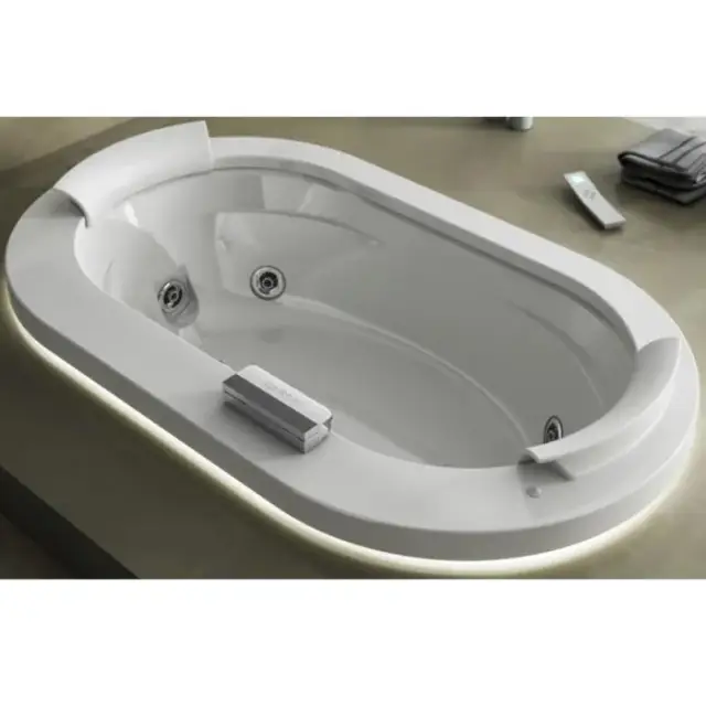 Jacuzzi Opalia Corian Ванна 195x115xh63 см, без отверстий под смес., цвет белый глянц. 9F43592A