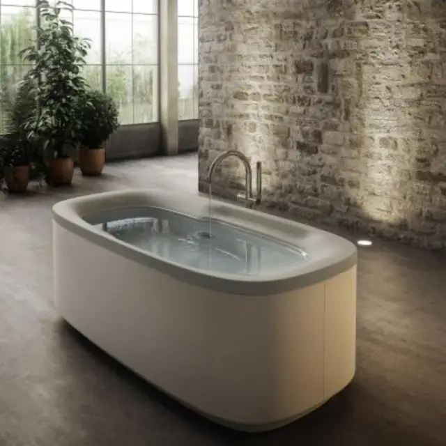 Jacuzzi Muse Top Ванна 180x90xh65 см, SX, без отверстий под смес., цвет белый/хром 9F43-797A Sx 9F43-797A Sx