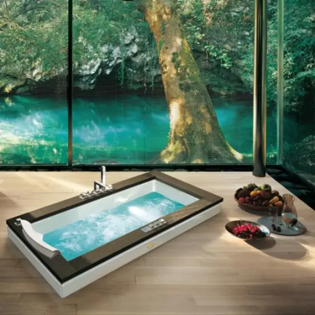 Jacuzzi Aura Uno Ванна 180x90xh66 см, SX, цвет белый-хром, топ - венге 9F43-529A Sx 9F43-529A Sx