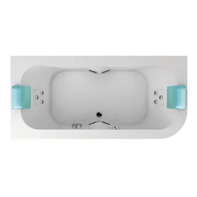 Jacuzzi Aquasoul Double Ванна 190x90xh57 см, угловая SX, цвет белый/хром AQU-5006-1700 Sx AQU-5006-1700 Sx