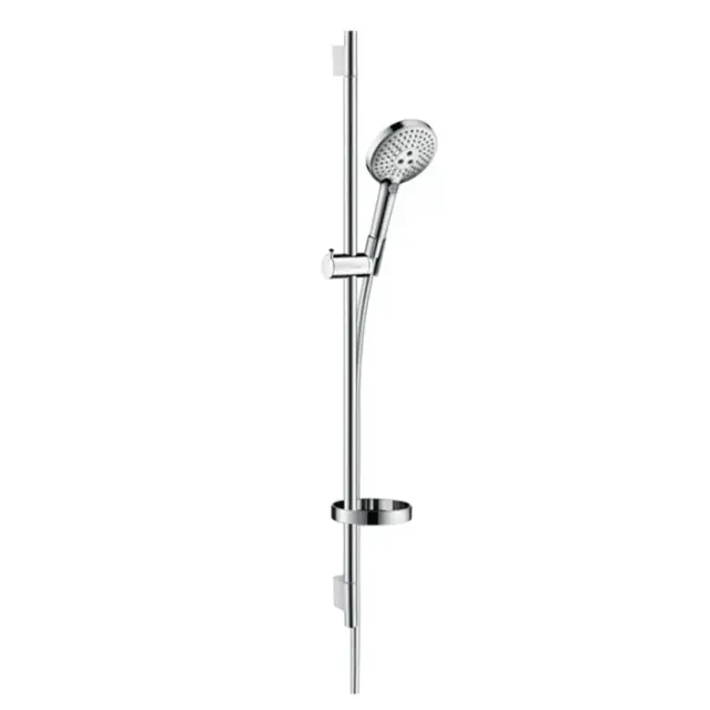 Hansgrohe Raindance Select S Душевой гарнитур: лейка 3 режима EcoSmart, штанга 101 см, цвет: хром 26633000