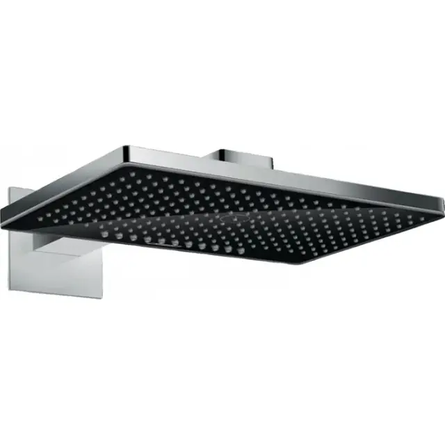 Hansgrohe Rainmaker Select Верхний душ 47x30, 2jet, кронштейн настенный, цвет:хром/черный матовый 24005600