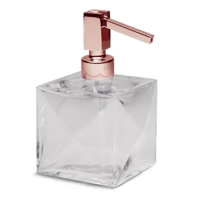 Bertocci Grimilde Дозатор для жидкого мыла, настольный, стеклянная колба, цвет: розовое золото 119 9048 5500