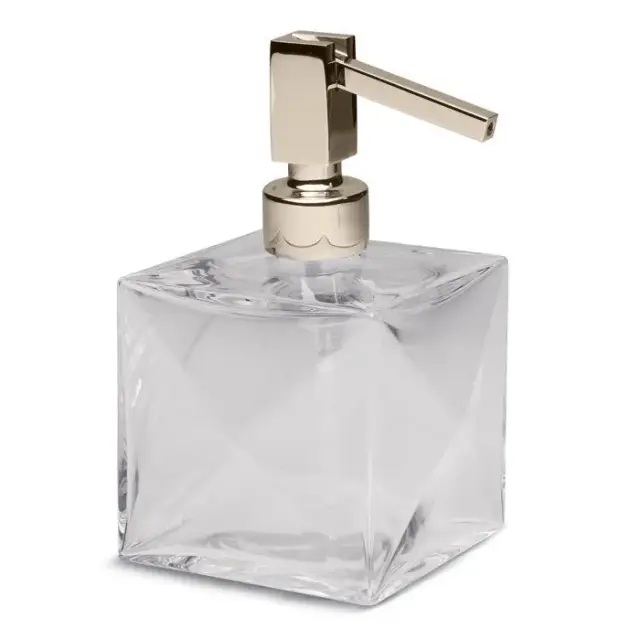 Bertocci Grimilde Дозатор для жидкого мыла настольный, стеклянная колба, цвет: nichel mat 119 9048 6050