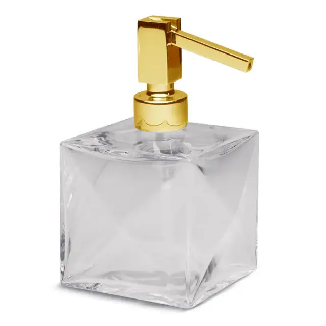 Bertocci Grimilde Дозатор для жидкого мыла настольный, стеклянная колба, цвет: золото 119 9048 5050