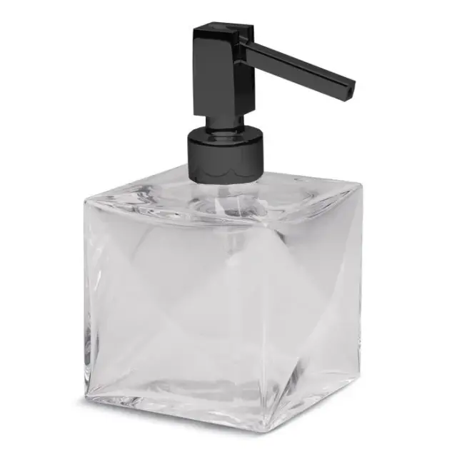 Bertocci Grimilde Дозатор для жидкого мыла, настольный, стеклянная колба, цвет: черный 119 9048 0800