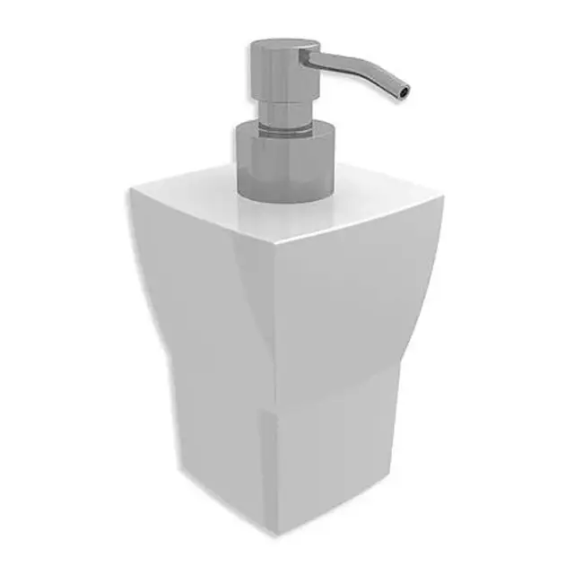 Bertocci Grace Дозатор для жидкого мыла настольный, керамическая колба, цвет: хром 142 7728 0200