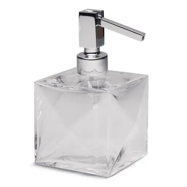 Bertocci Grimilde Дозатор для жидкого мыла настольный, стеклянная колба, цвет: хром 119 9048 0000