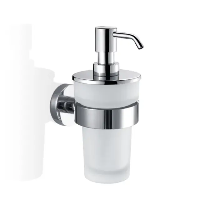 Decor Walther Basic WSP Дозатор для жидкого мыла, подвесной, стеклянная колба, цвет: хром 0530800