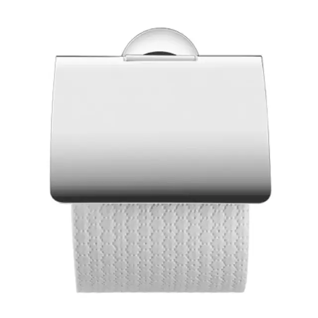 Duravit Starck T Держатель туалетной бумаги с крышкой настенный, цвет хром 0099401000