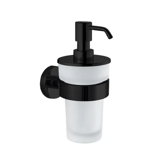Decor Walther Basic WSP Дозатор для мыла, подвесной, цвет черный матовый 0530860
