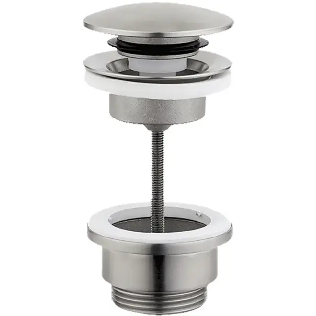 Cisal Донный клапан click-clack для раковины, универсальный, цвет: Inox ZA001621D1