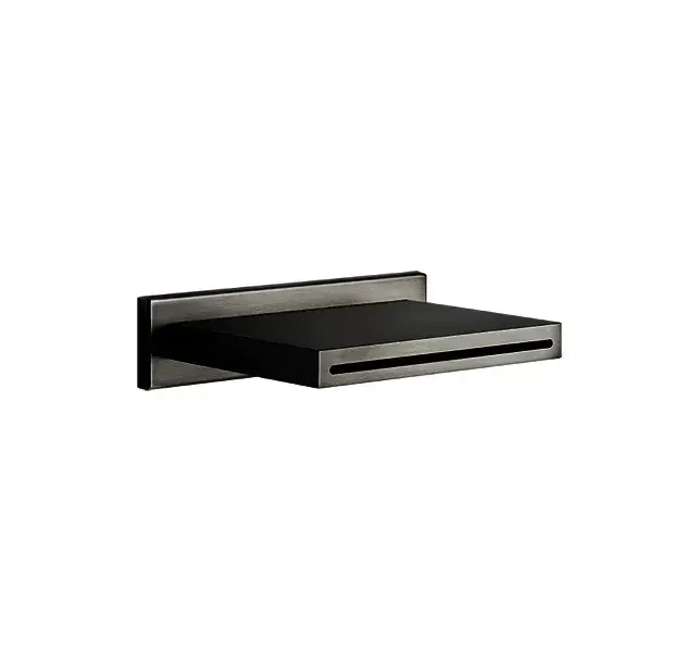 Gessi Rettangolo Излив каскадный настенный, цвет: matte black 20293#299