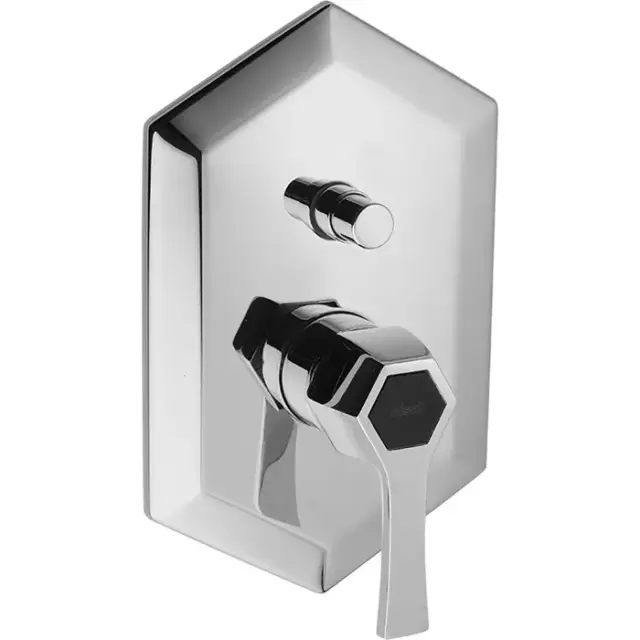 Cisal Cherie Смеситель встраиваемый однорычажный для ванны/душа, цвет: Chrome/Matt Black CH0021006T