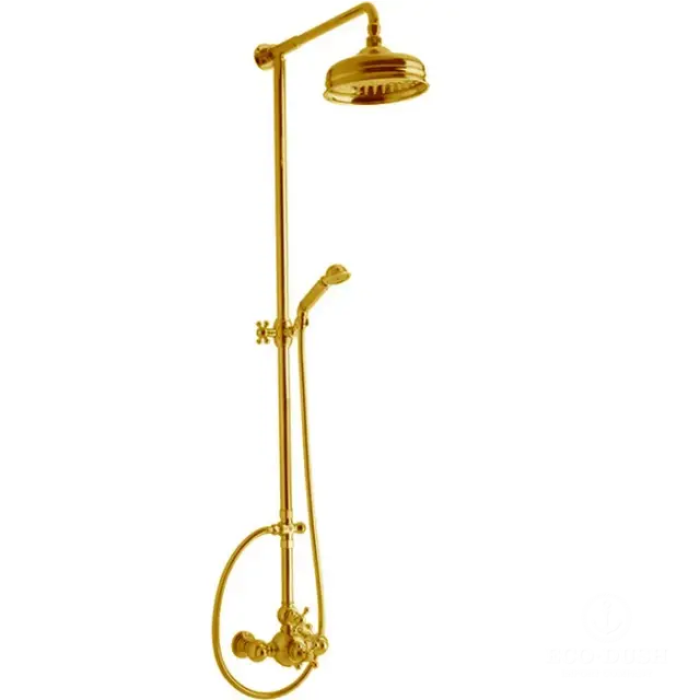 Cisal Arcana Ceramic Душевая стойка: термостатический смеситель, цвет: 24K Gold AC00407024