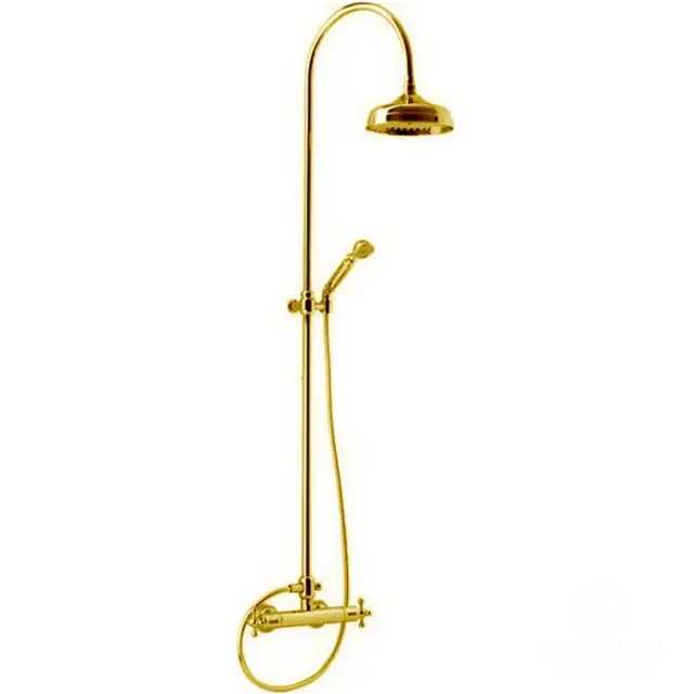 Cisal Arcana Ceramic Душевая стойка: термостатический смеситель, цвет: 24K Gold AC00408024