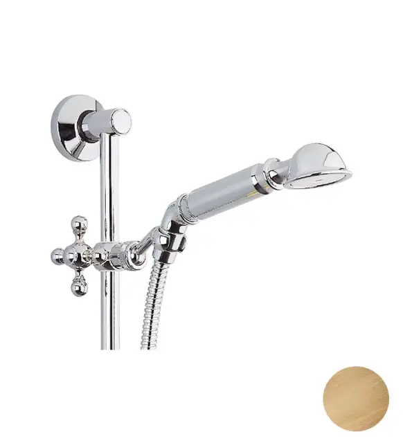 Cisal Arcana Душевой гарнитур: ручная лейка, шланг 150 см, штанга, цвет: Antique Bronze AR00311227