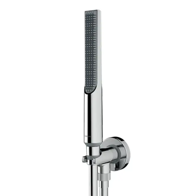 Bossini Apice Душевой гарнитур: держатель с подводом воды, ручной душ Slim, шланг 150см, цвет:chrome CE3004C.030