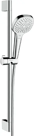 Hansgrohe Croma Select E Душевой гарнитур: лейка 3 режима Multi, штанга 67 см, цвет: белый/хром 26580400
