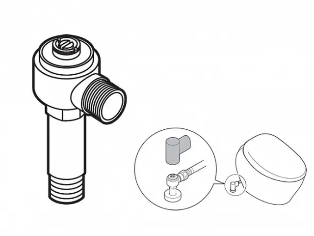 Toto Запорный клапан для унитаза CS901VR#NW1 HH20135VR