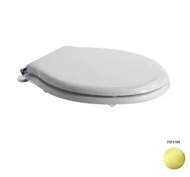 Globo Paestum Крышка-сиденье для унитаза, с микролифтом, крепление золото, цвет белый глянцевый PS24RB