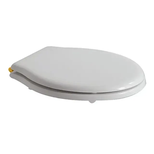 Globo Paestum Крышка-сиденье для унитаза, с микролифтом, крепление золото, цвет: белый глянцевый PA140OR