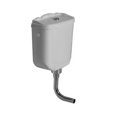 Globo Paestum Бачок для унитаза подвесной, без механизма, подвод воды сбоку, цвет: белый глянцевый PA114BI