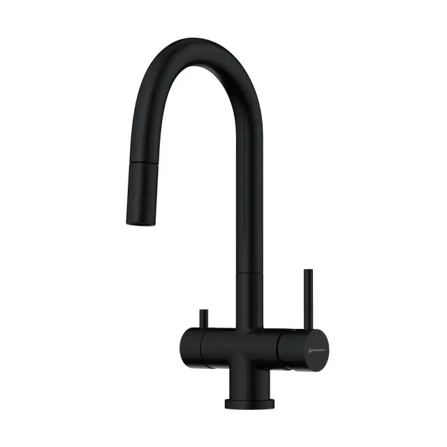 Omoikiri Akita-S-GB Смеситель для кухни с гибким изливом и возм. подкл. фильтр, графит 4994359