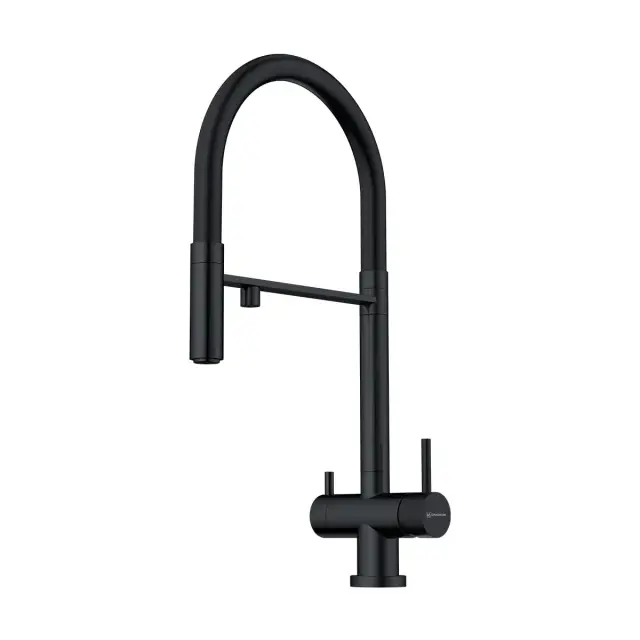 Omoikiri Kanto-GB Смеситель для кухни с гибким изливом и возм. подкл. фильтр, графит 4994356