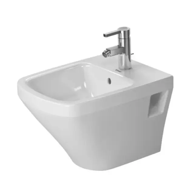 Duravit DuraStyle Биде подвесное 37x48 см с 1 отверстием под смеситель и креплением, цвет: белый 2285150000