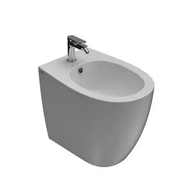 Globo 4All Биде напольное 54x36 см, с 1 отв. под смес., креплением и переливом, цвет: белый глянц. MD011BI