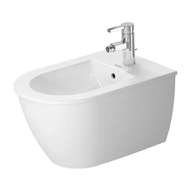 Duravit Darling New Биде подвесное 36,5x54 см с 1 отверстием под смеситель, с креплением, цвет:белый 2249150000