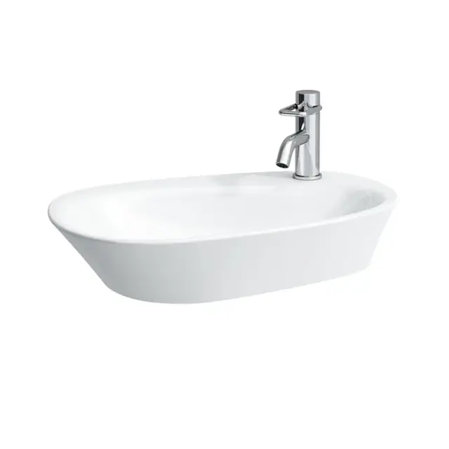 Laufen Palomba Раковина-чаша 60х40хh13 cм, с 1 отв. под смеситель, цвет белый 8.1680.3.400.104.1