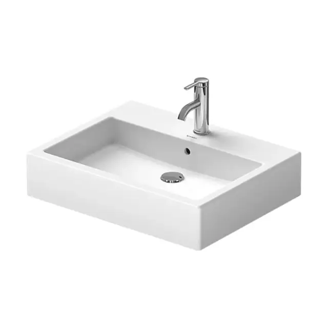 Duravit Vero Раковина, шлифованный вариант, с перел., 59,5x46,5 см, цвет белый 0452600000