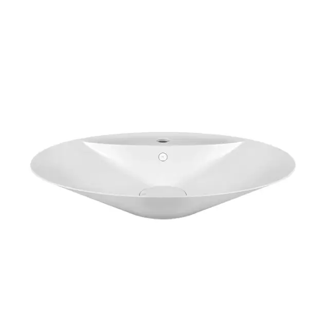 Gessi Cono Накладная раковина из Cristalplant 73,9x49,5xh17,7 cм, цвет: белый матовый 45905#521