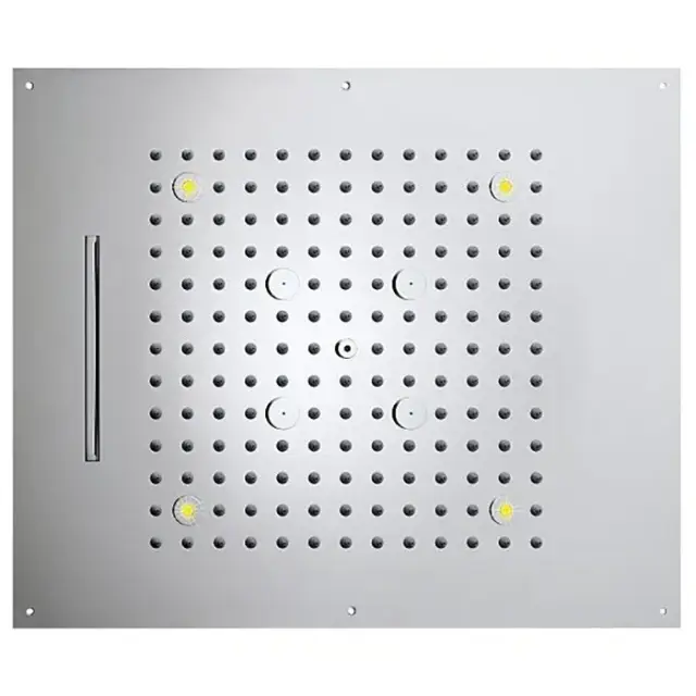 Bossini Dream Потолочный душ встраиваемый 57x47 см, 3 вида струи, LED RGB, цвет: chrome H38935.030