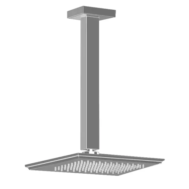 Gessi Eleganza Верхний душ 14x22 см, кронштейн потолочный под заказ, цвет: finox brushed nickel 46150#149