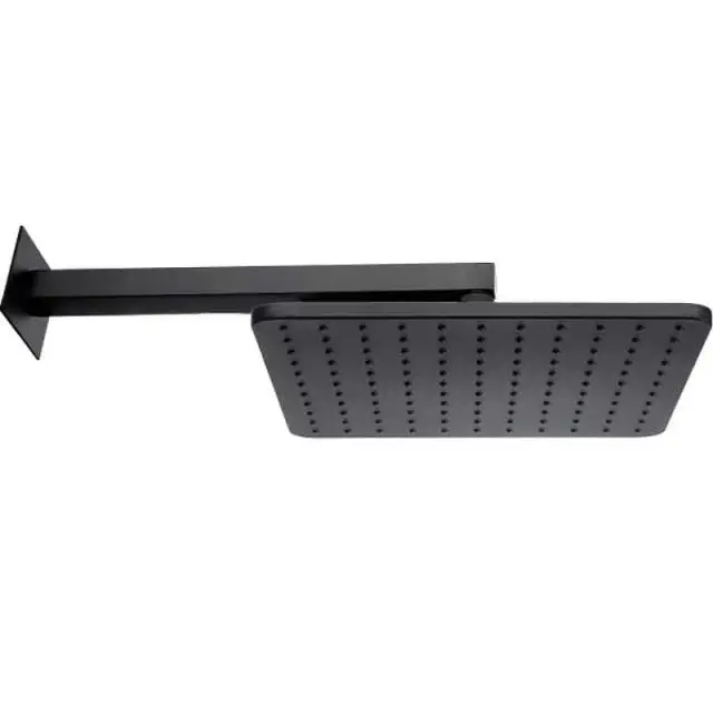 Bossini Cosmo Верхний душ 28 см, 1 вид струи, кронштейн настенный 40 см, цвет: mat black H69598.073