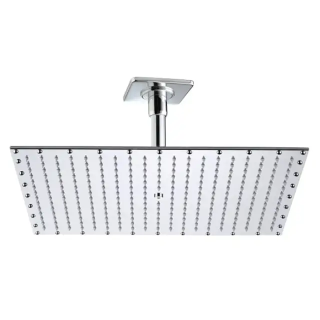 Bossini Rectangular Верхний душ 50x40 см, 1 вид струи, кронштейн потолочный 15 см, цвет: chrome H29608.030