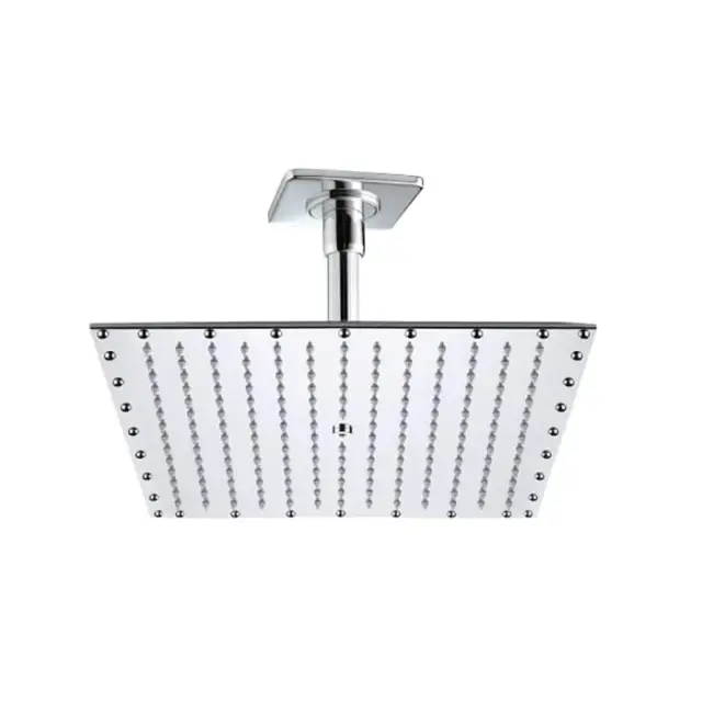 Bossini Rectangular Верхний душ 40 см, 1 вид струи, кронштейн потолочный 15 см, цвет: chrome H29604.030