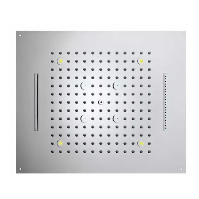 Bossini Dream Потолочный душ встраиваемый 57x47 см, 4 вида струи, LED RGB, цвет: chrome H38908.030