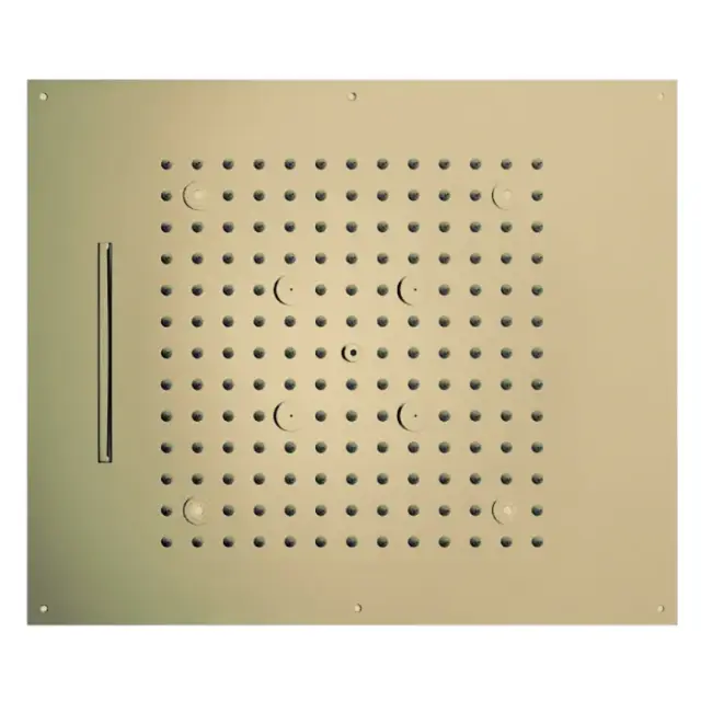 Bossini Dream Потолочный душ встраиваемый 57x47см, 3 вида струи, LED RGB, цвет:antique brass, bronze H38940.022