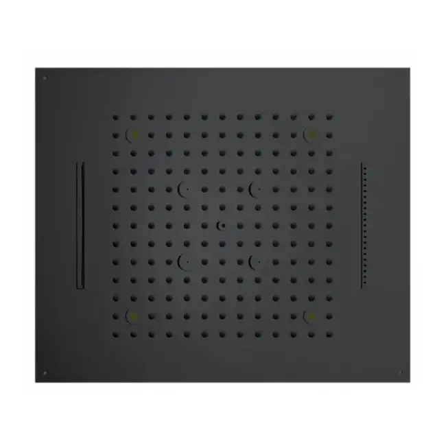 Bossini Dream Потолочный душ встраиваемый 57x47 см, 3 вида струи, хромотерапия, цвет: mat black H38908.073