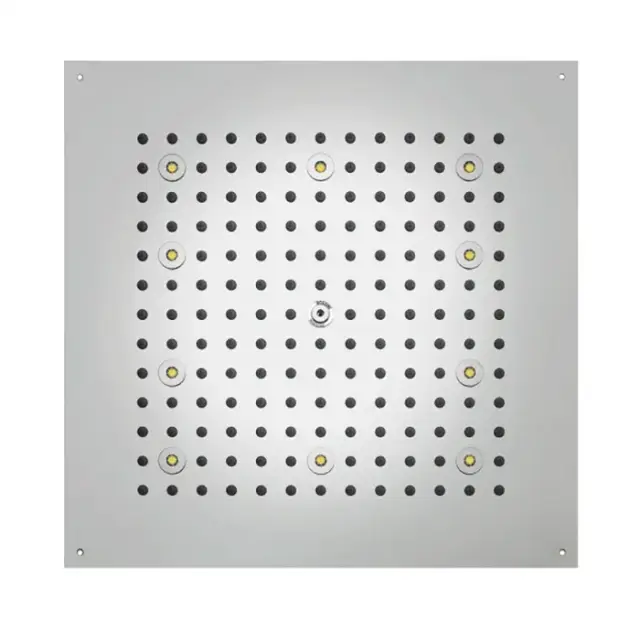 Bossini Cube Потолочный душ встраиваемый 47 см, 1 вид струи, LED, цвет: chrome H37456.030