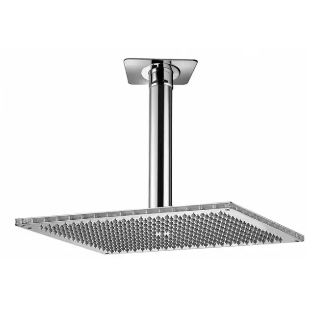 Bossini Rectangular Верхний душ 40x30 см, 1 вид струи, кронштейн потолочный 30 см, цвет: chrome H35370.030