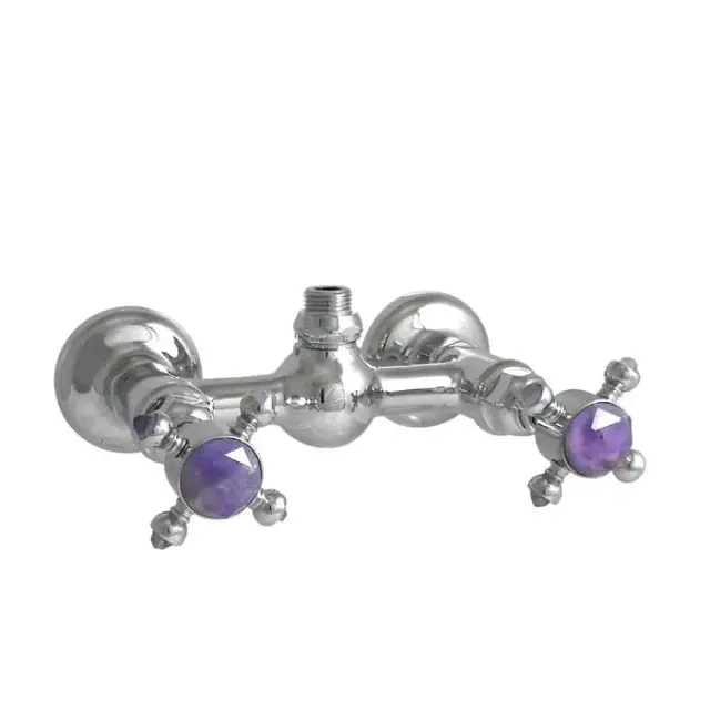 Nicolazzi Le Pietre Смеситель для душа с 2мя ручками, вывод сверху 1/2, цвет хром 2125CR09