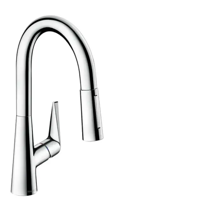Hansgrohe Talis M51 Смеситель для кухонной мойки однорычажный 160 с выдвижным изливом, цвет: хром 73850000
