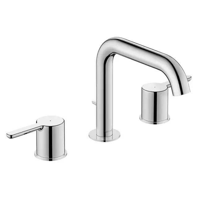 Duravit C.1 Смеситель для раковины на 3 отв., излив 16 cм, цвет: хром C11060006010