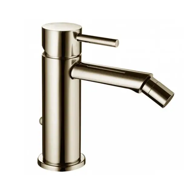 Bossini Oki Смеситель для биде на 1 отверстие, с заглушкой 1 цвет: satin nickel Z005401.094